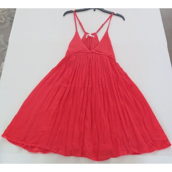 O'Neill SP0416026 Women's Sz S Red Saltwater Solids Tank Dress Swim Cover-Up $50 - Picture 5 of 7
